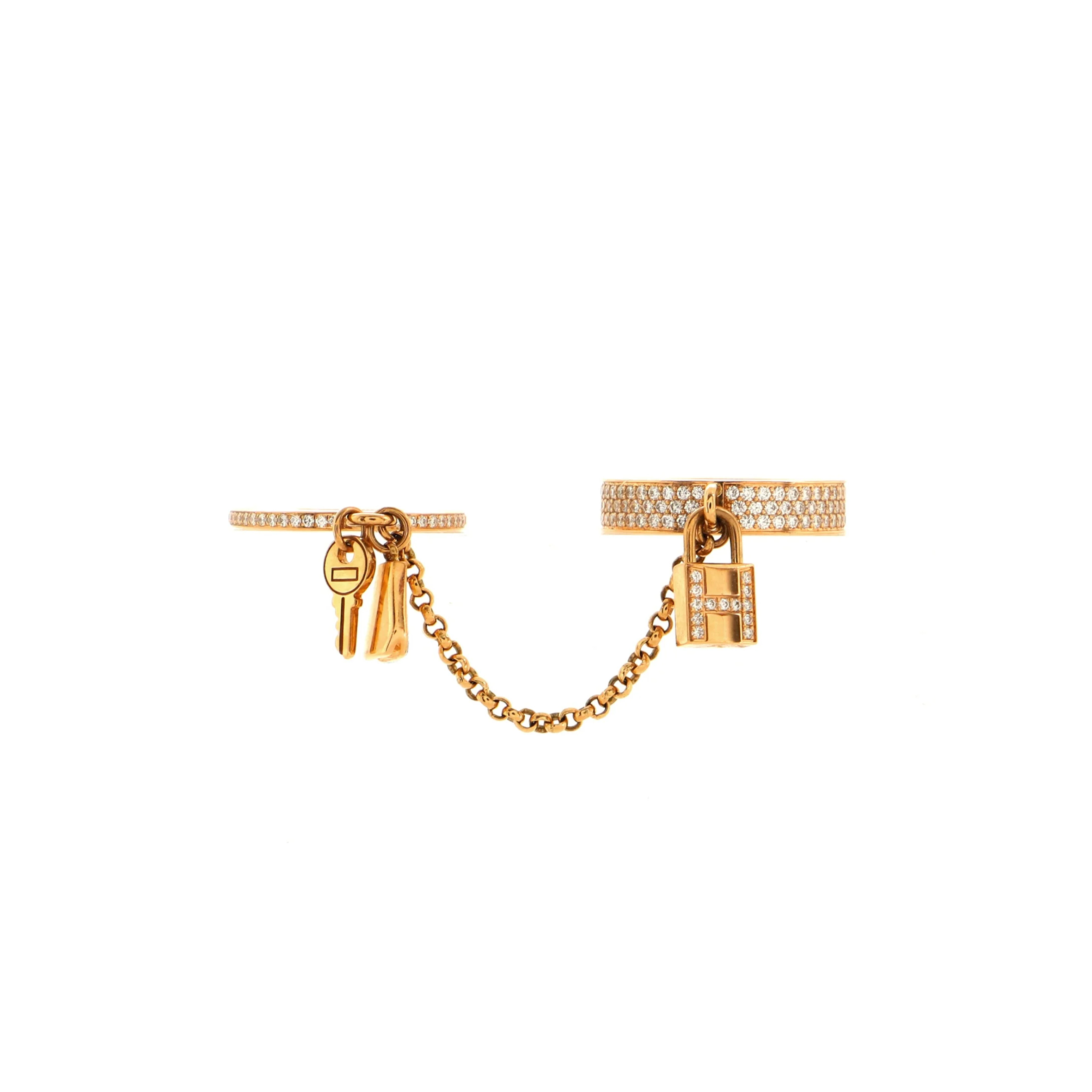 H**mes kelly cadenas double ring h220650b00053